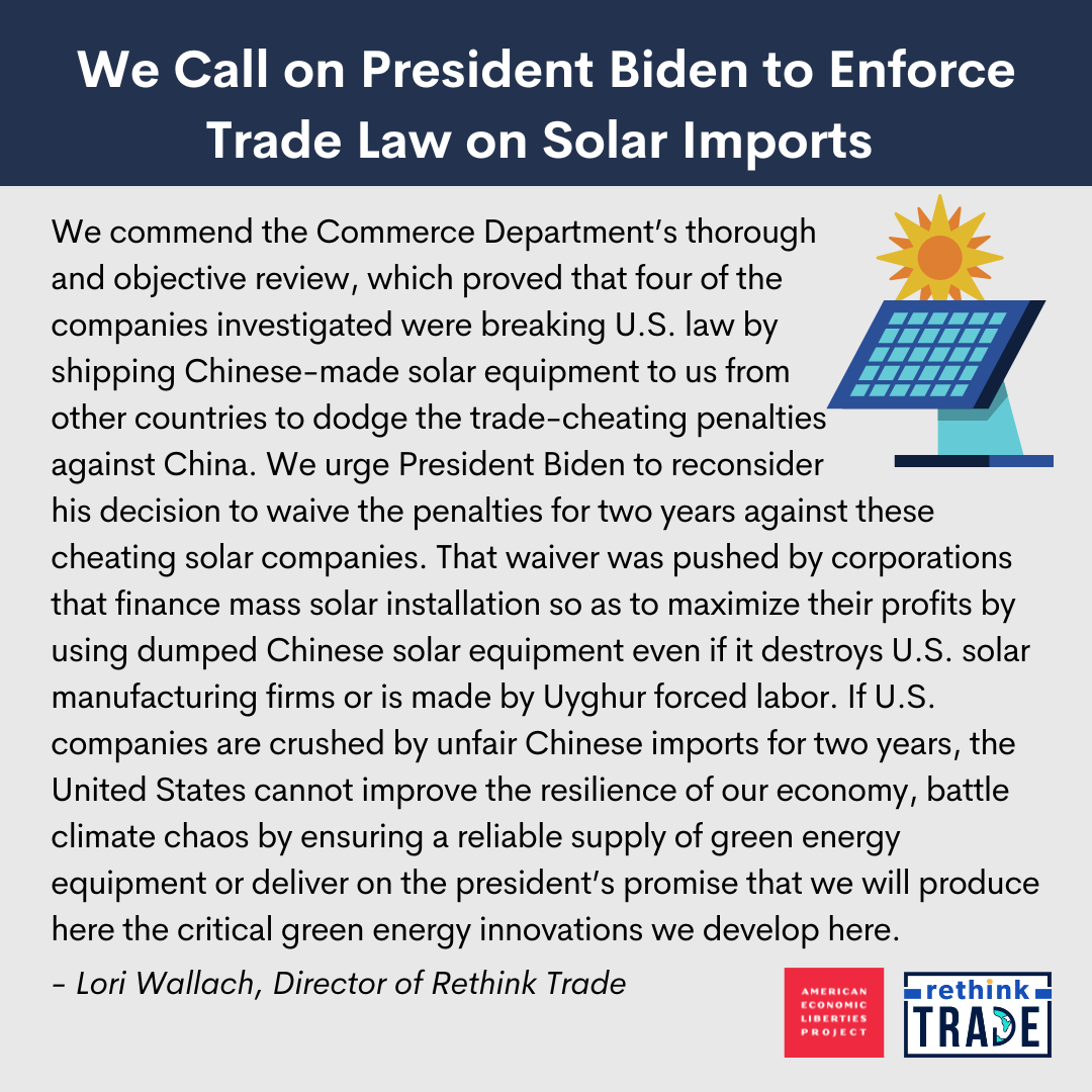 Press Release: Economic Liberties Calls on Pres. Biden to Enforce...