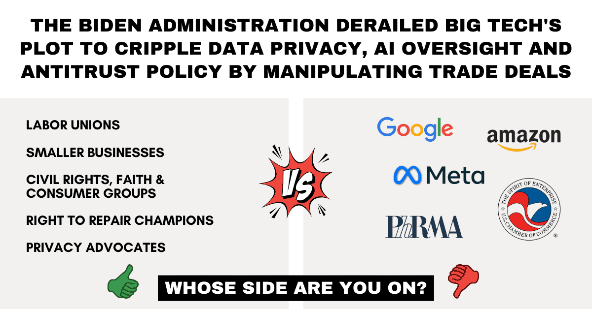 attacking the multi-billion dollar smart contract... Big Tech’s "Digital Trade" Sneak Attack: What You Need to Know